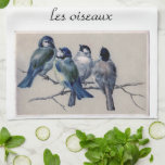 Drossel Les Oiseaux Geschirrtuch Handtuch