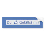 Du gefällst mir autoaufkleber