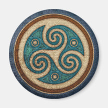 Dunkler Triskele Magnet
