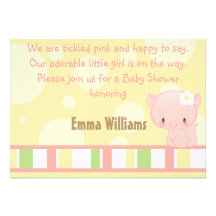 Dupe l'invitation de baby shower de porc de ferme