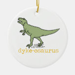 Dykeasaurus gai d'humour décorations pour sapins de noël