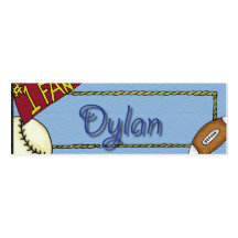 Dylan trägt Lesezeichen zur Schau Visitenkarten