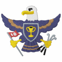 Eagle-Golf bestickte hemden