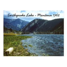 Earthquake See-Montana-Postkarte 1962
