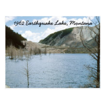 Earthquake See-Montana-Postkarte 1962