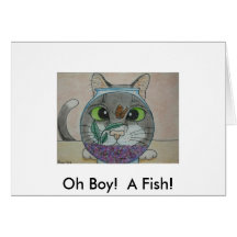 ebay 011, oh !  Un poisson ! Cartes De Vœux
