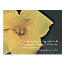 Ecclesiastes 7:9 Schrifts-Postkarte