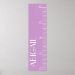 Échelle de croissance personnalisée - points éléga posters