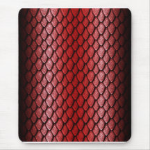 Échelles rouges de dragon tapis de souris