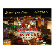 Économies de bande de Las Vegas la carte postale d