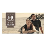Économies de cru le modèle de carte photo de date photocartes personnalisées