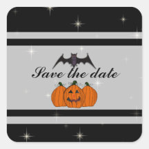 Économies de Halloween les autocollants de date