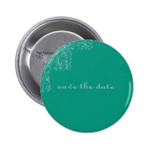 Économies élégantes la conception florale de date badges avec agrafe