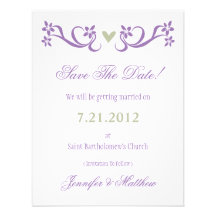 Économies simples d'accent de Purple Heart les car Invitation