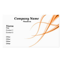 Écoulement orange modèles de cartes de visite