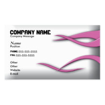 Écoulement rose cartes de visite professionnelles