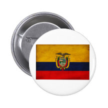 Ecuador-Flagge Button