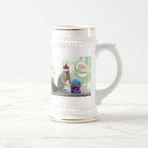 Écureuil de Noël avec des cadeaux de Noël Tasse