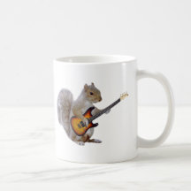 Écureuil jouant la guitare mugs
