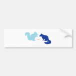 Écureuils bleus autocollants pour voiture