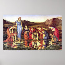 Edward Burne-Jones der Spiegel von Venus-Plakat