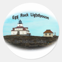 Ei-Felsen-Leuchtturm Runde Aufkleber