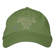 Eigentum des australischer Kelpie gestickten Hutes Bestickte Mützen