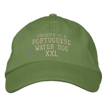 Eigentum eines portugiesischen Wasser-Hundegestick Bestickte Baseballkappe