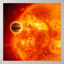 Ein Gas-riesiges exoplanet Posterdrucke