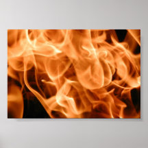 Ein wachsendes loderndes Feuer Plakate
