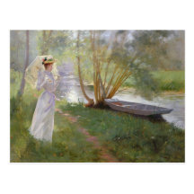 Ein Weg durch den Fluss, 1890 Postkarte