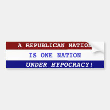 EINE REPUBLIKANISCHE NATION AUTOSTICKER