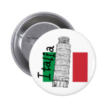 Eine Touch von Italien Anstecknadelbuttons