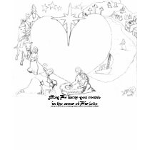 Eingewickelt in den Armen seiner Liebe