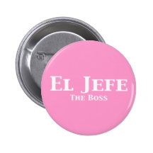 EL Jefe les cadeaux de patron Badge Avec Épingle