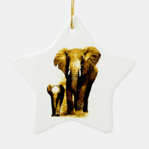 Elefant-Familie Ornament
