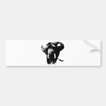 Elefant-Pop-Kunst Autosticker