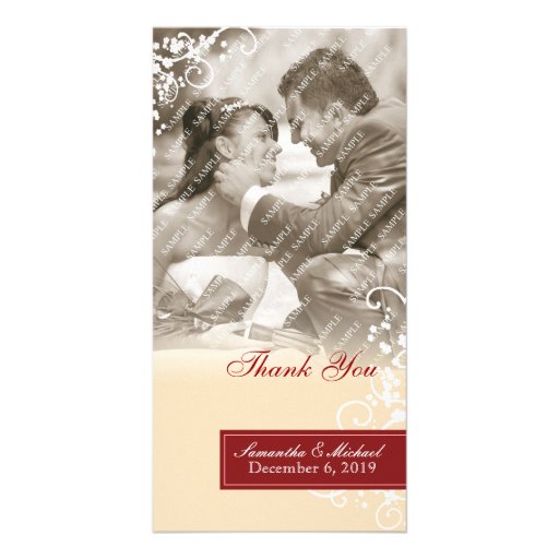 Elegant danke Foto-Karten Individuelle Photo Karten