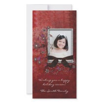 Elegante Feiertags-Foto-Karte