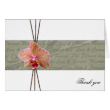 Elegante Orchidee danken Ihnen - besonders angefer Karten