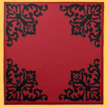 Elegante rote und schwarze Amerikaner MoJo Serviet servietten