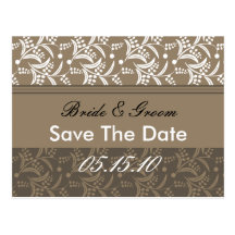 Elegante Save the Date Postkarten