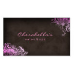 Eleganter stilvoller Salon-Wellness-Center rosa Mi Visitenkartenvorlage