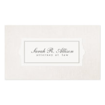 Elegantes Rechtsanwalts-Plaketten-Art-Beige-Leinen Visitenkarten Vorlage