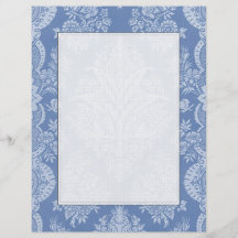 Elegantes Spitzen- Blau Flyer Druck