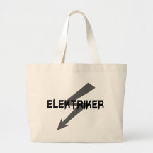 elektriker Ikone Leinentaschen