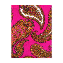 Elektrisches Fuscia Inder-Paisley-Rosa