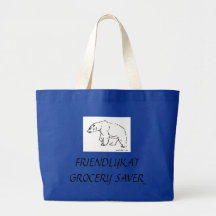 ÉLÉPHANT D'ÉPARGNANT D'ÉPICERIE DE FRIENDLYKAT SAC EN TOILE