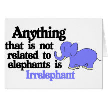Éléphant inutile cartes