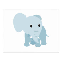 Éléphant mignon de bébé carte postale